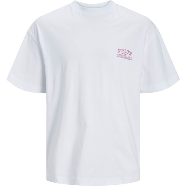 JACK & JONES Tričko JORSantorini orchideová / biela 54282511