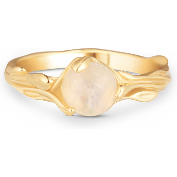 Olivie Strieborný prsteň MESAČNÝ KAMEŇ 7753 45531714