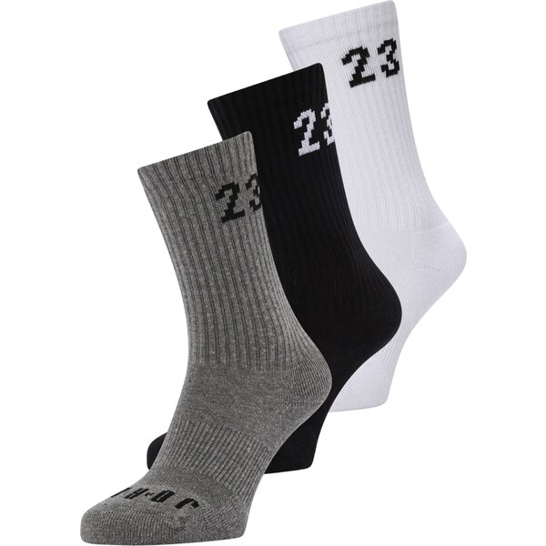 Jordan Športové ponožky Essential sivá melírovaná / čierna / biela 54294039