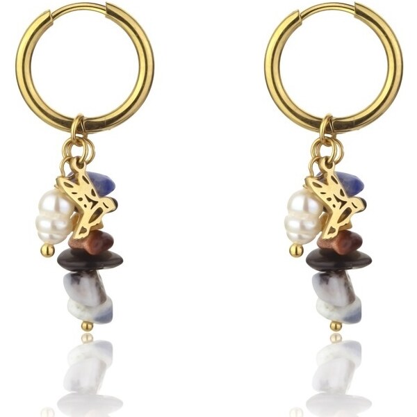 Emily Westwood Štýlové pozlátené okrúhle náušnice 2v1 Norah EWE23055G 66578619