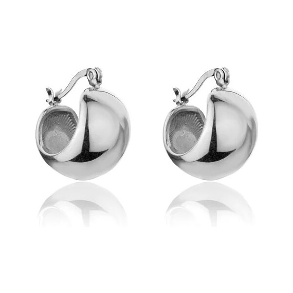 Marc Malone Masívne oceľové náušnice Sabrina Silver Earrings MCE23157S 66591685