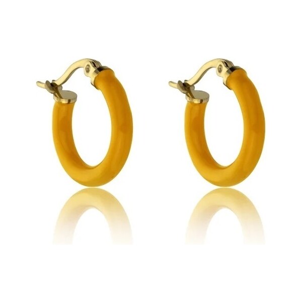 Marc Malone Pozlátené kruhy so smaltom Laura Orange Earrings MCE23149G 66588573