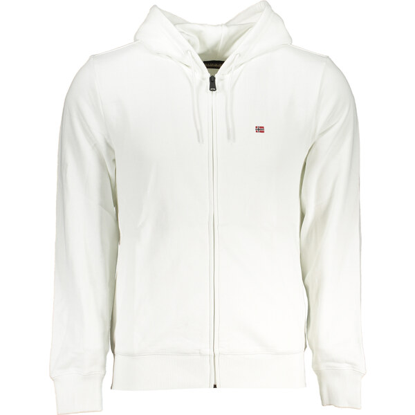 Pánska biela mikina na zips NAPAPIJRI 64707923