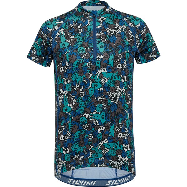Detský cyklistický dres Silvini Scrivia modrá 50066699