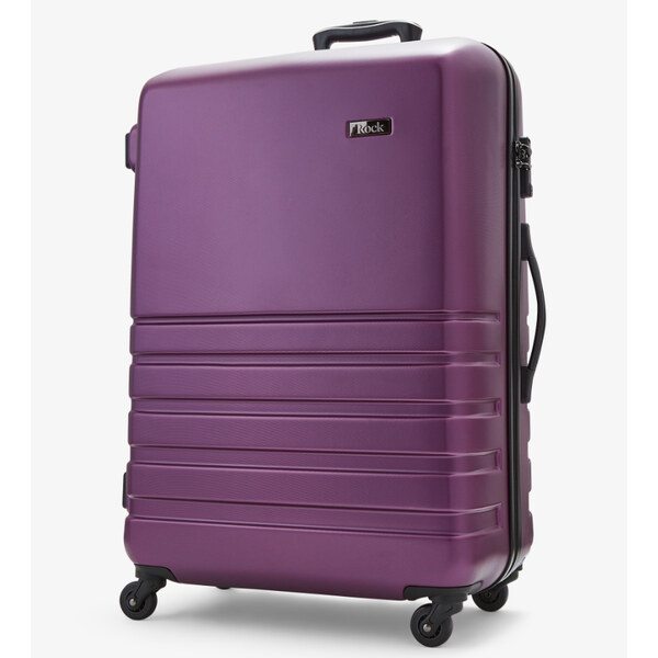 Cestovní kufr ROCK TR-0169/3-L ABS - fialová 86 l 62193548