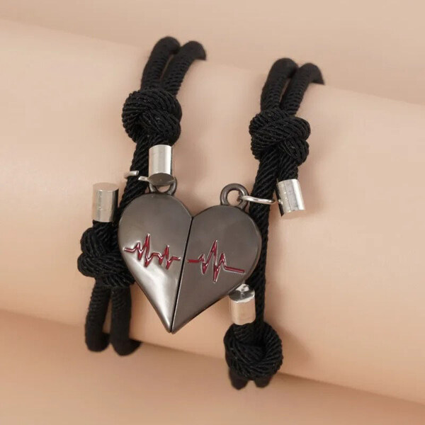 BudNej Náramky pre páry MAGNETICKÉ SRDCE MN3077 50079442