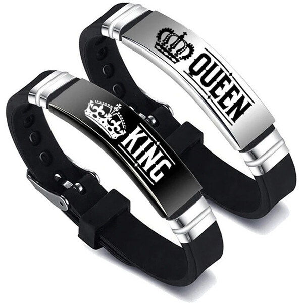 BudNej Náramky pre páry KING and QUEEN MN3078 50079443