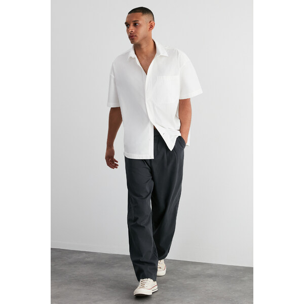 Trendyol Limited Edition Antacid Wide Leg Waist Belt Detailed Trousers 50665759