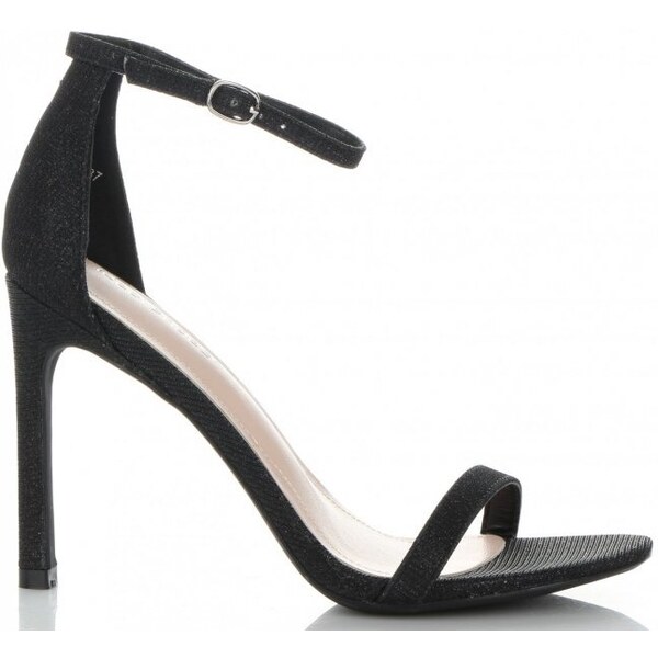 dámske sandálky Ideal Shoes čierna P-6397-1 50093506