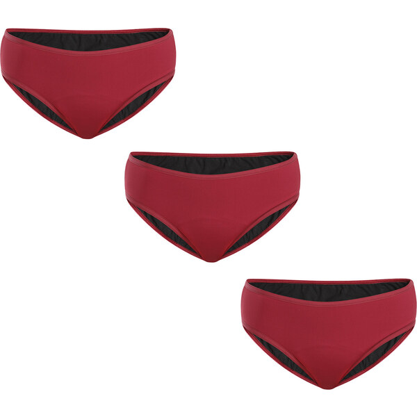 3PACK Menštruačné nohavičky Meracus Timeless Burgundy Plus (MEMS106) 51038196