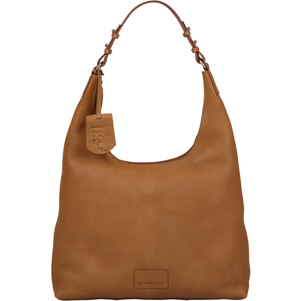 Dámska kožená kabelka cez rameno Burkely Noal - koňak 50100383