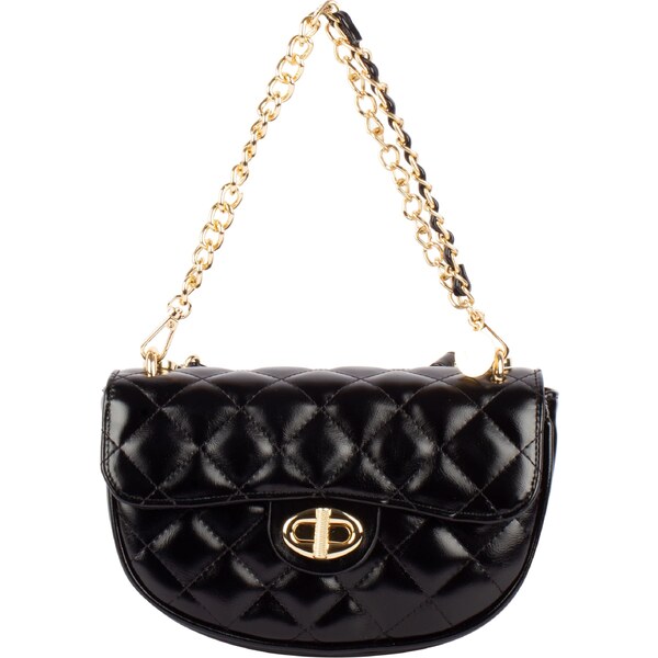 faina Kabelka na rameno zlatá / čierna 55751430