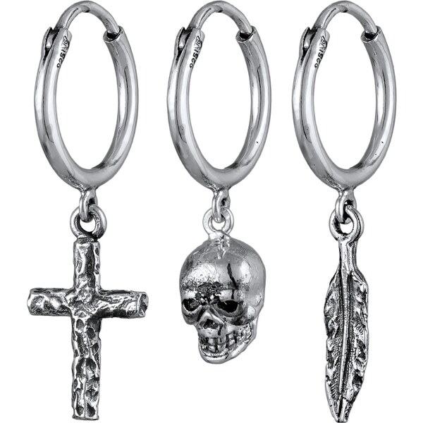 KUZZOI Náušnice strieborná 54254608