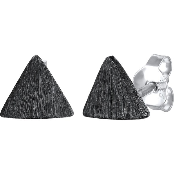 KUZZOI Náušnice čierna / strieborná 54254604