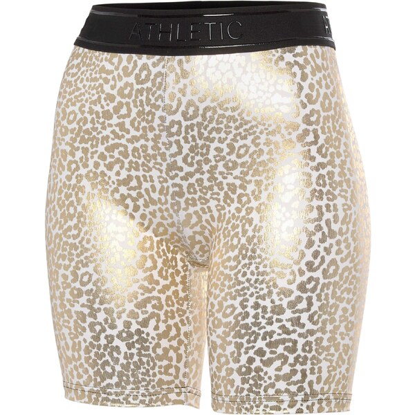 LASCANA ACTIVE Športové nohavice zlatá / čierna / biela 54898495