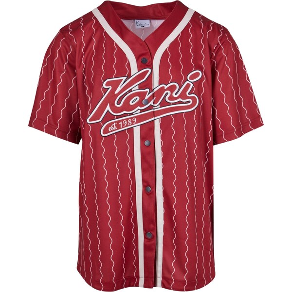 Karl Kani Tričko tmavočervená / biela 54265925