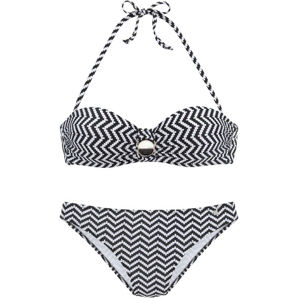 JETTE Bikiny čierna / biela 54279536