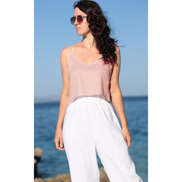 Autorské tielko Lotika zo 100% lanu 54101714