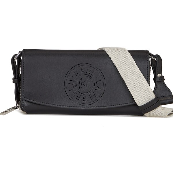 Karl Lagerfeld Taška cez rameno sivobéžová / čierna 54287992