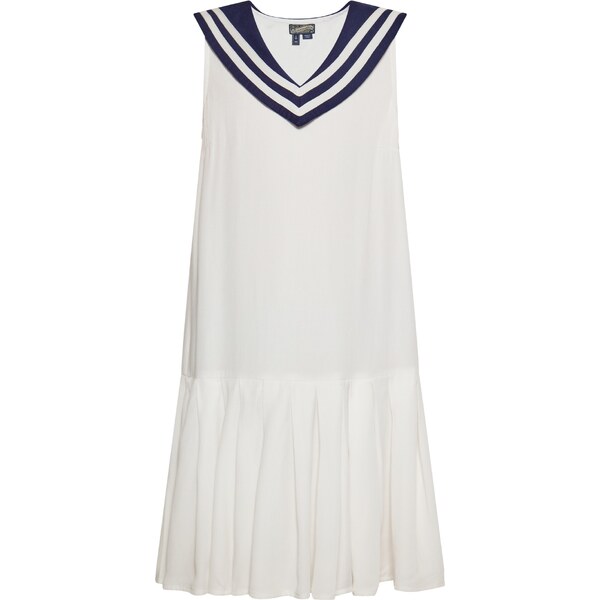 DreiMaster Vintage Šaty námornícka modrá / šedobiela 54294158