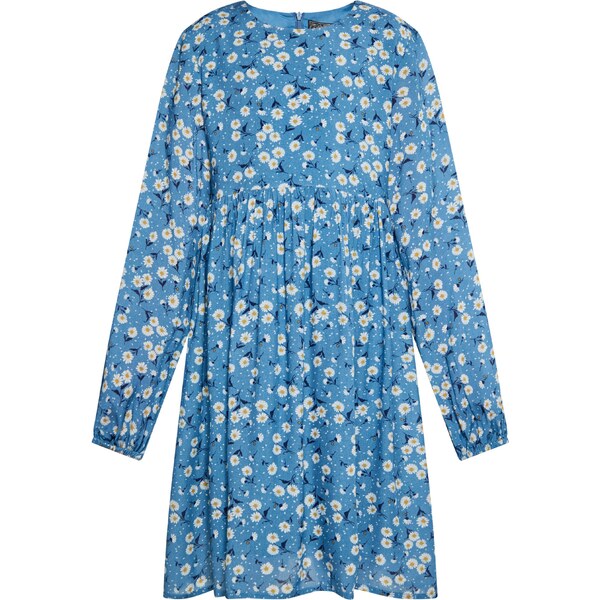 DreiMaster Vintage Šaty azúrová / tmavomodrá / žltá / biela 54294160