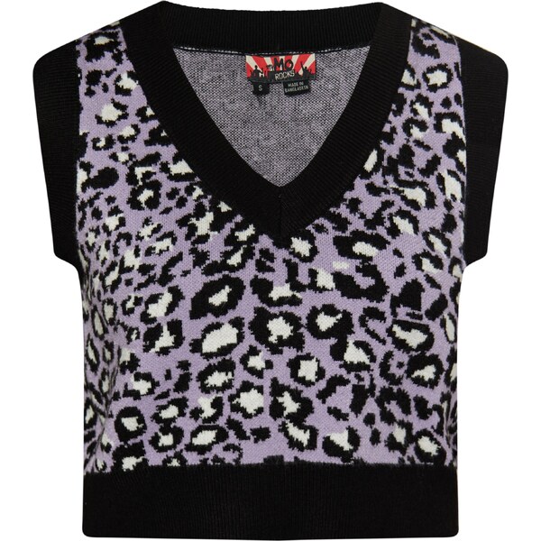 myMo ROCKS Sveter svetlofialová / čierna / biela 54294666