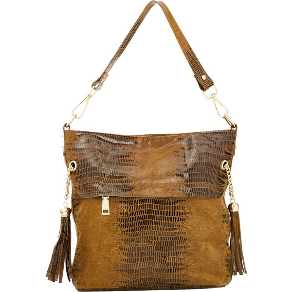 Usha Kabelka na rameno karamelová / tmavohnedá 56335547
