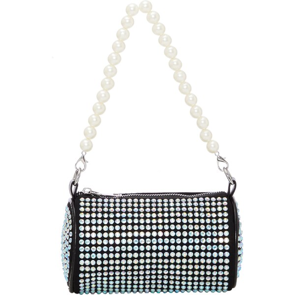 NAEMI Kabelka na rameno čierna / strieborná / priehľadná / perlovo 65791716
