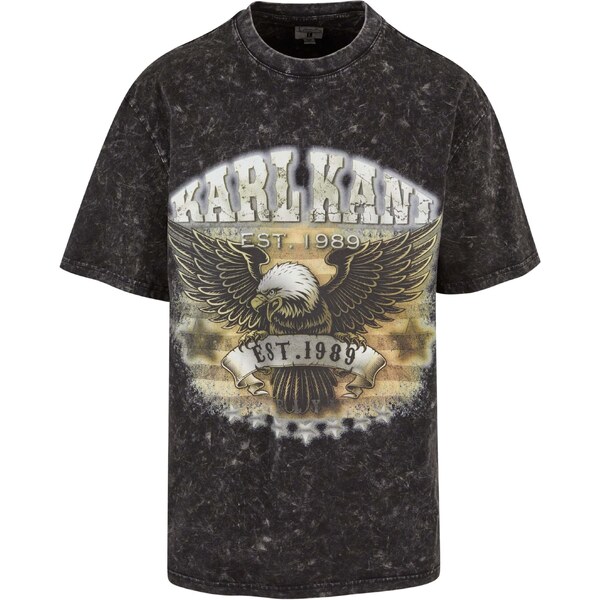 Karl Kani Tričko sivá / zelená / čierna melírovaná / biela 54317123