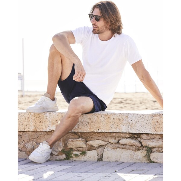 White Mens T-shirt Iconic 195 Ringspun Premium Fruit of the Loom 50517977