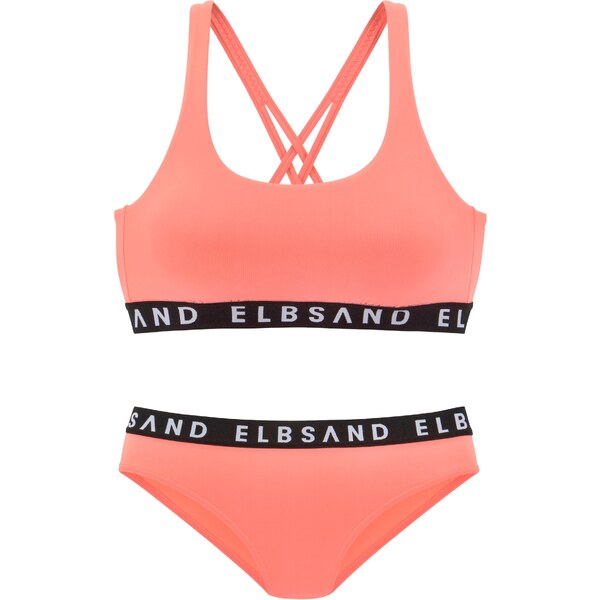 Elbsand Bikiny koralová / čierna / biela 54289739