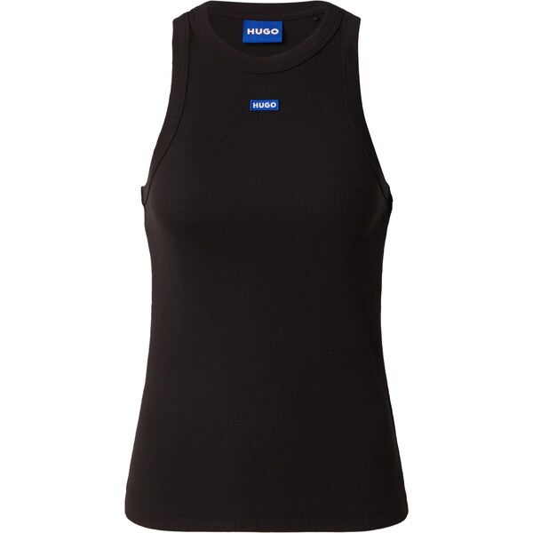 HUGO Top azúrová / čierna / biela 50183624