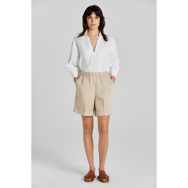 ŠORTKY GANT REL LINEN BLEND PULL ON SHORTS DRY SAND 50156139