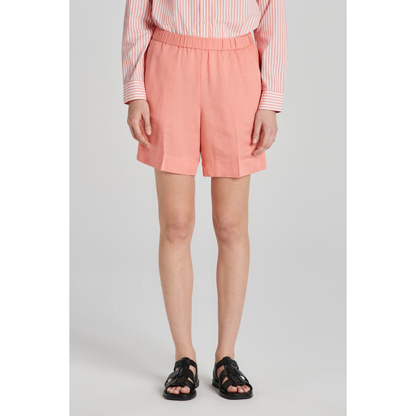 ŠORTKY GANT REL LINEN BLEND PULL ON SHORTS PEACHY PINK 50156141