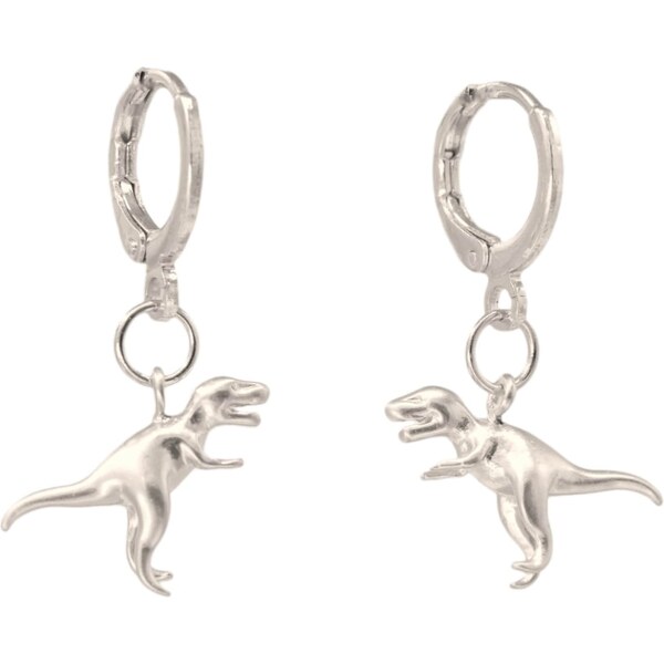 Fräulein Wunder Náušnice T-Rex strieborná 54319500