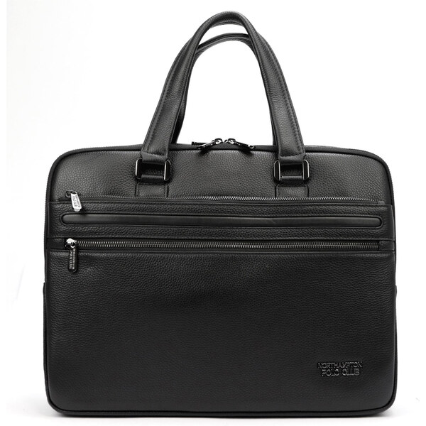 Čierna pánska kožená bussines taška pre notebook (GT211) 50159221