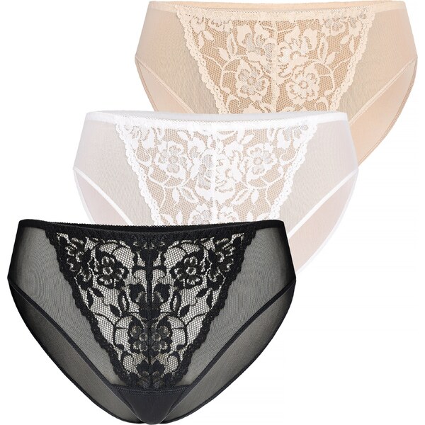 TEYLI Nohavičky Glamour béžová / čierna / biela 54284007