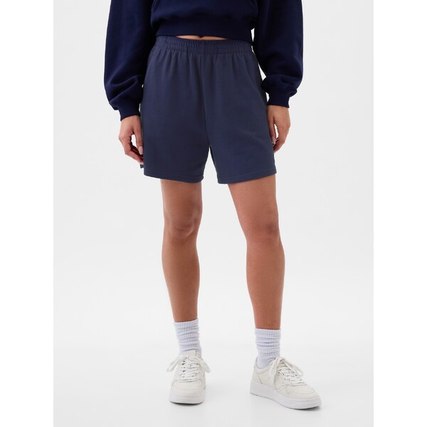 Tmavomodré dámske teplákové kraťasy GAP 52523198