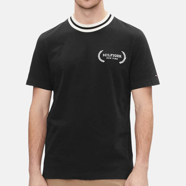 Pánské černé triko Tommy Hilfiger 55739 50177647