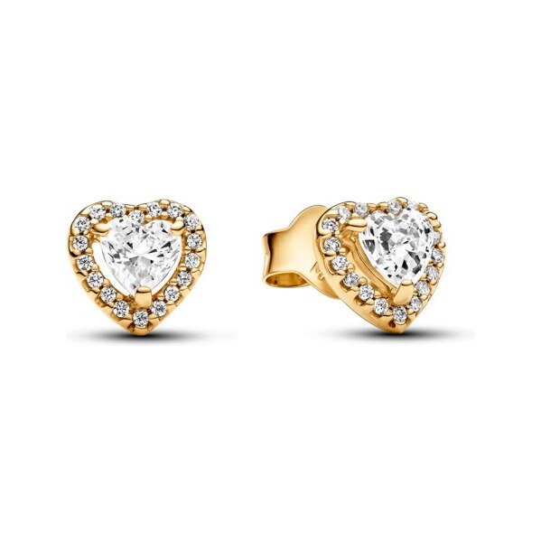 Pandora Nežné pozlátené srdiečkové náušnice Timeless 268427C01 66594689
