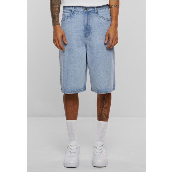 Urban Classics Pánske 90-te roky Ťažké Denim Šortky - Svetlo Modré 50681824