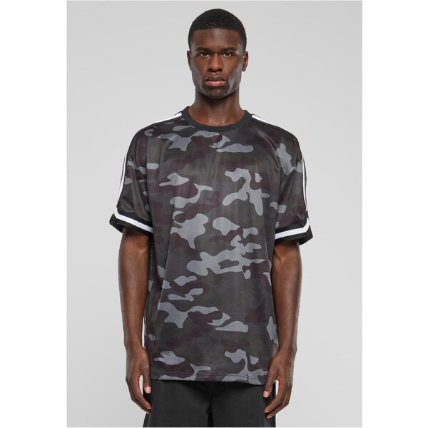 Urban Classics Mens T-shirt Oversized Mesh AOP - dark camouflage 50667477