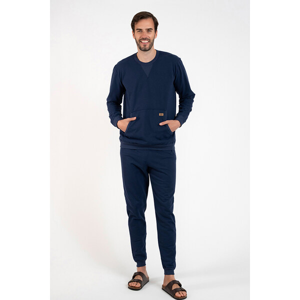 Italian Fashion Pánske domáce oblečenie Fox tmavomodré, Farba 50202606