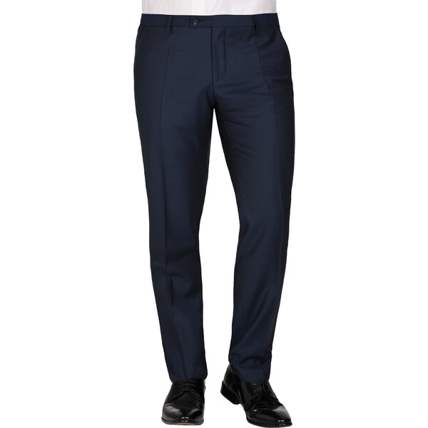 Pánske modré vlnené oblekové nohavice CLUB OF GENTS slim fit 61779604