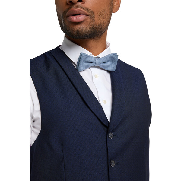 Pánska modrá obleková vesta CLUB OF GENTS slim fit 50202638