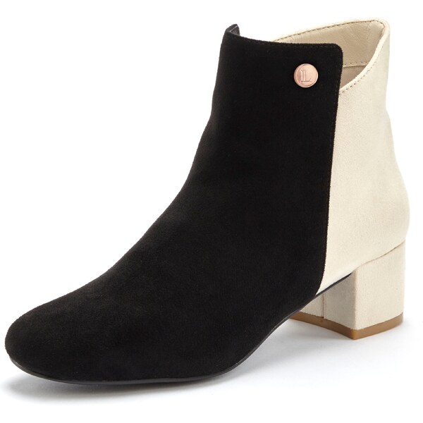 LASCANA Členkové čižmy svetlobéžová / čierna 54255125