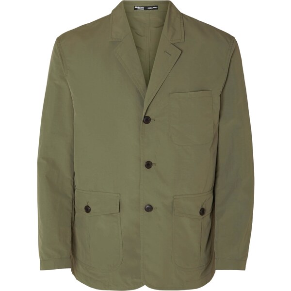 SELECTED Prechodná bunda HALLS olivová 54315411