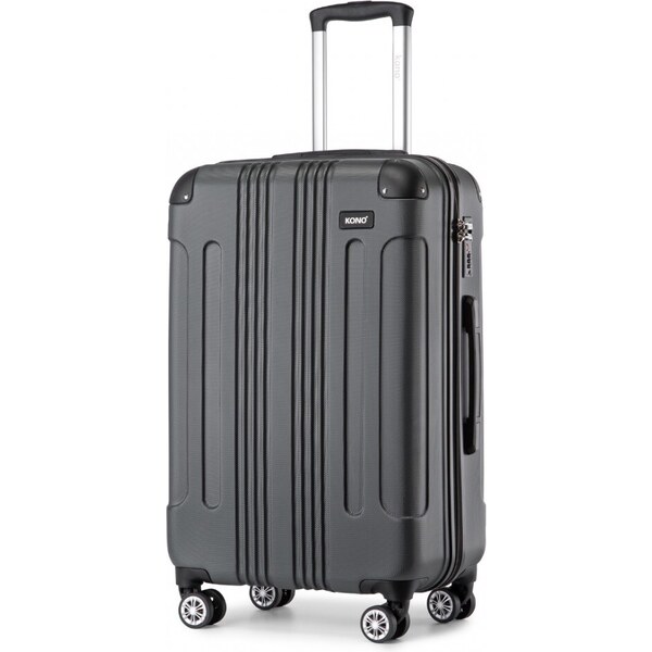 Kufor - Kono, stripe ver.2, stredný, sivý 65284934