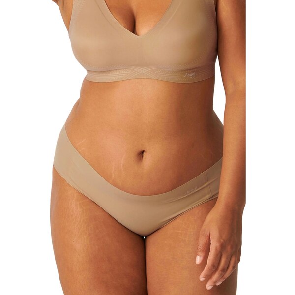 Sloggi Dámske brazilky Zero Feel hipster beige 62234394