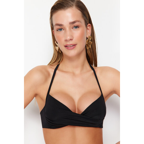 Trendyol Čierny Push Up Bikini Top 50570747